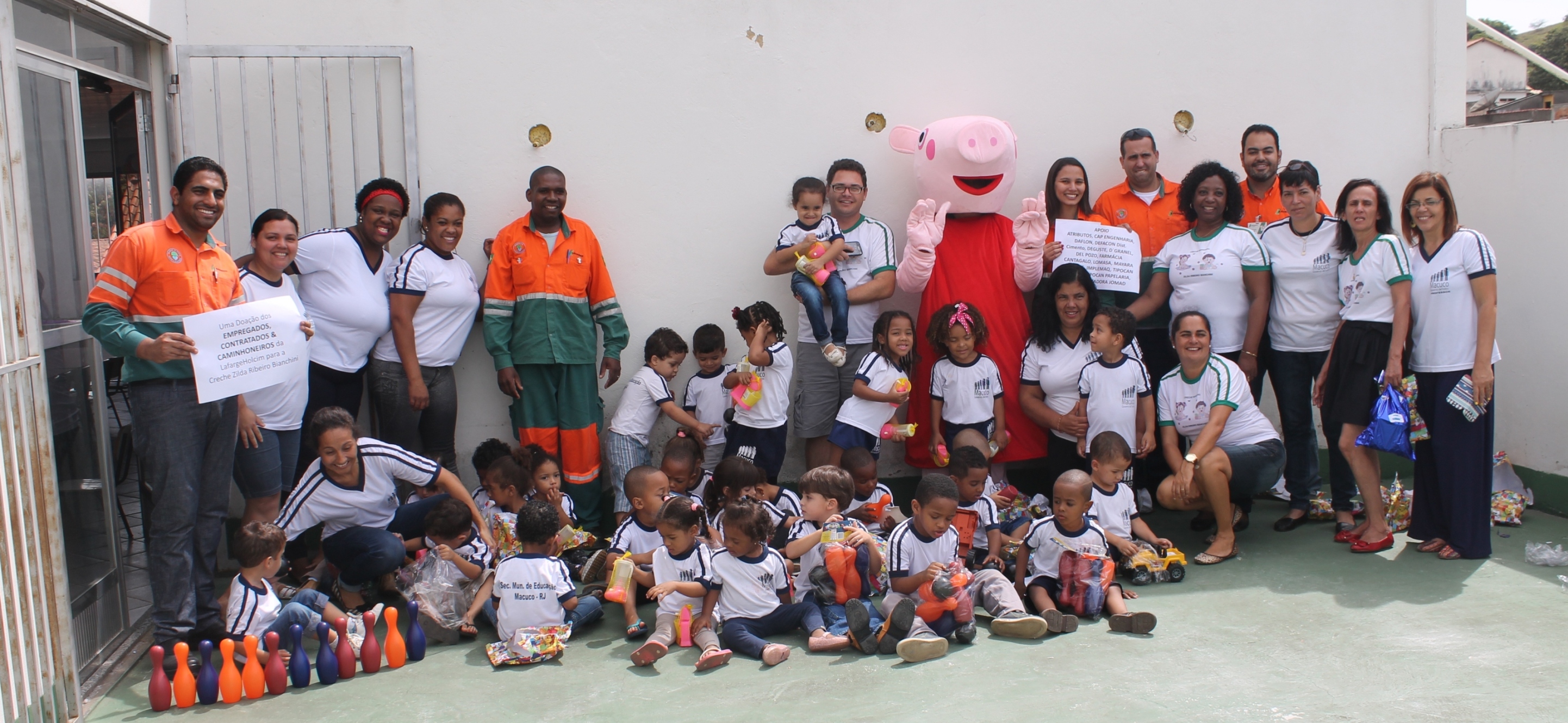 Ação faz parte da homenagem da cimenteira ao Dia das Crianças