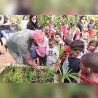 Estudantes visitam Horto Municipal na Semana do Meio Ambiente