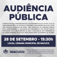 Convite para Audiência Pública do dia 28/09/2023