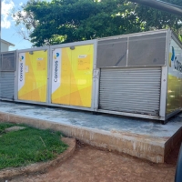 Contêineres da nova sede dos Correios chegam a Macuco