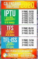 Calendário Tributário de 2020