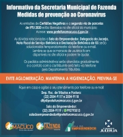 Orientações da Secretaria de Fazenda quanto ao COVID-19